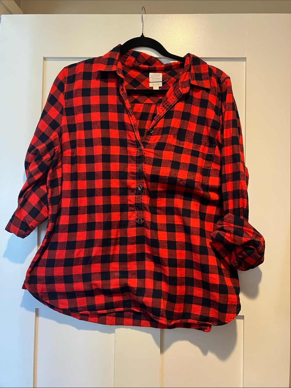 J crew half button down